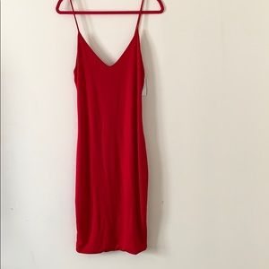 Sexy Red Spaghetti Strap dress